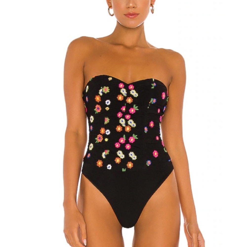 NWOT Lovers + Friends Youlanda Bodysuit in Black | Size L